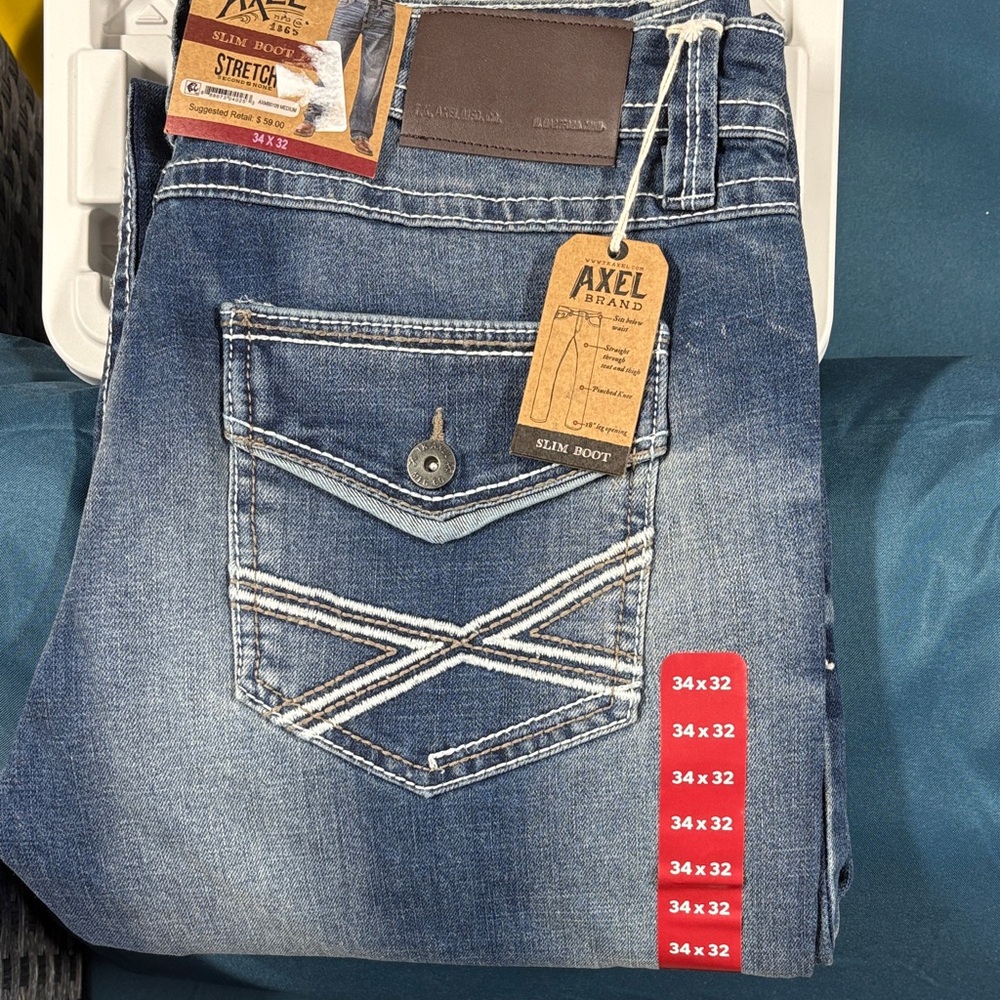 Brand Axel Slim Boot Men Jeans